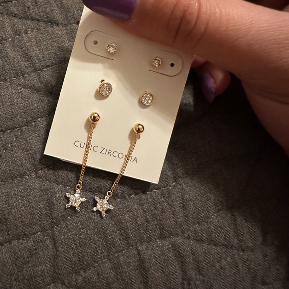 Long dazzling diamond earring - Picture 5 of 7